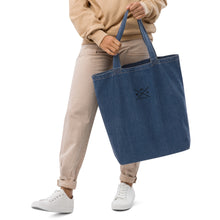 Load image into Gallery viewer, Organic denim tote bag
