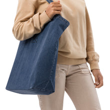 Load image into Gallery viewer, Organic denim tote bag