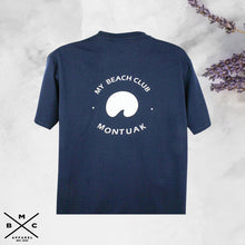 Load image into Gallery viewer, Men's Montauk Beach Club Crew Neck T-Shirt Cream S-XL
